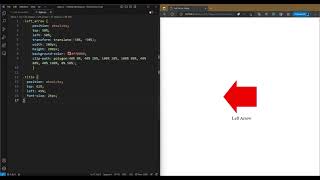 CSS Tutorial: Left Arrow Shape #html #css #tutorial #shape #left #arrow