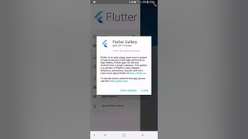 Flutter Gallery licenses scroll