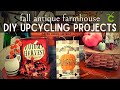 7 DIY Upcycle Projects for Fall with Cricut Maker 3 | Antique Farmhouse Trash to Treasure