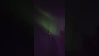 Northern Lights above Ham Radio Tower #OH8STN