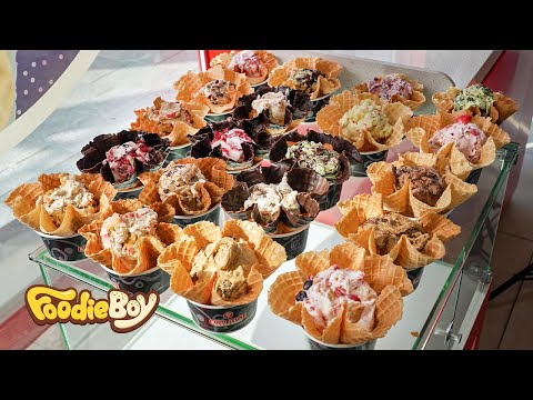 70,000가지의 조합이 가능한 국내 유일 아이스크림! / Ice cream rubbed on a cold stone plate / 콜드스톤 크리머리 상수점