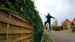 A SMALL MESS in the BACKYARD, in the Middle of which I'm TRYING to CUT the Laurel Hedge by Kustorez 60,765 views 1 year ago 27 minutes