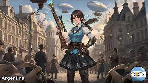 ⚙️ Countries Reimagined as Steampunk Anime Characters | AI Reimagines the World 🌍