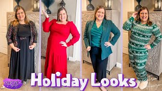 Holiday Looks for Curvy Gals 🎄 Midsize Range Size 14-16 Outfit Ideas