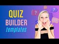 How to Create a Quiz to Collect Leads from The TEMPLATE LIBRARY #quizbuilder #quizsoftware