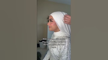 If you’re a hijabi you NEED a hijab stylist for your wedding day!! #bride #wedding #muslimbride