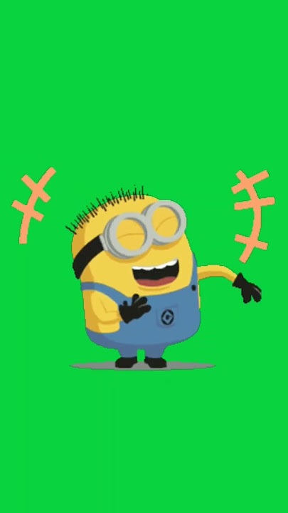 free laughing minions green screen background, emoticon minions green screen,