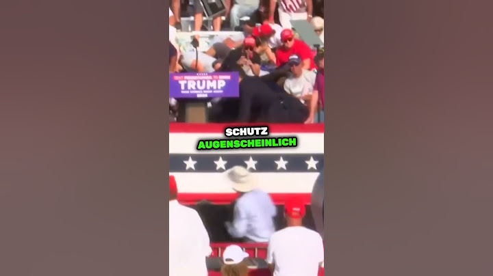 Schüsse auf Donald Trump bei Wahlveranstaltung @WELTVideoTV