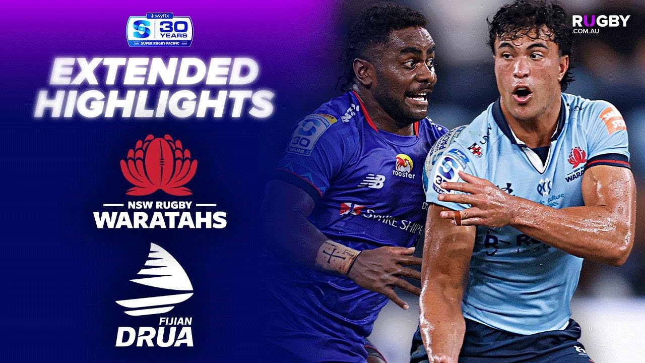 Waratahs v Fijian Drua Extended Highlights | Round 2 | Super Rugby Pacific 2026