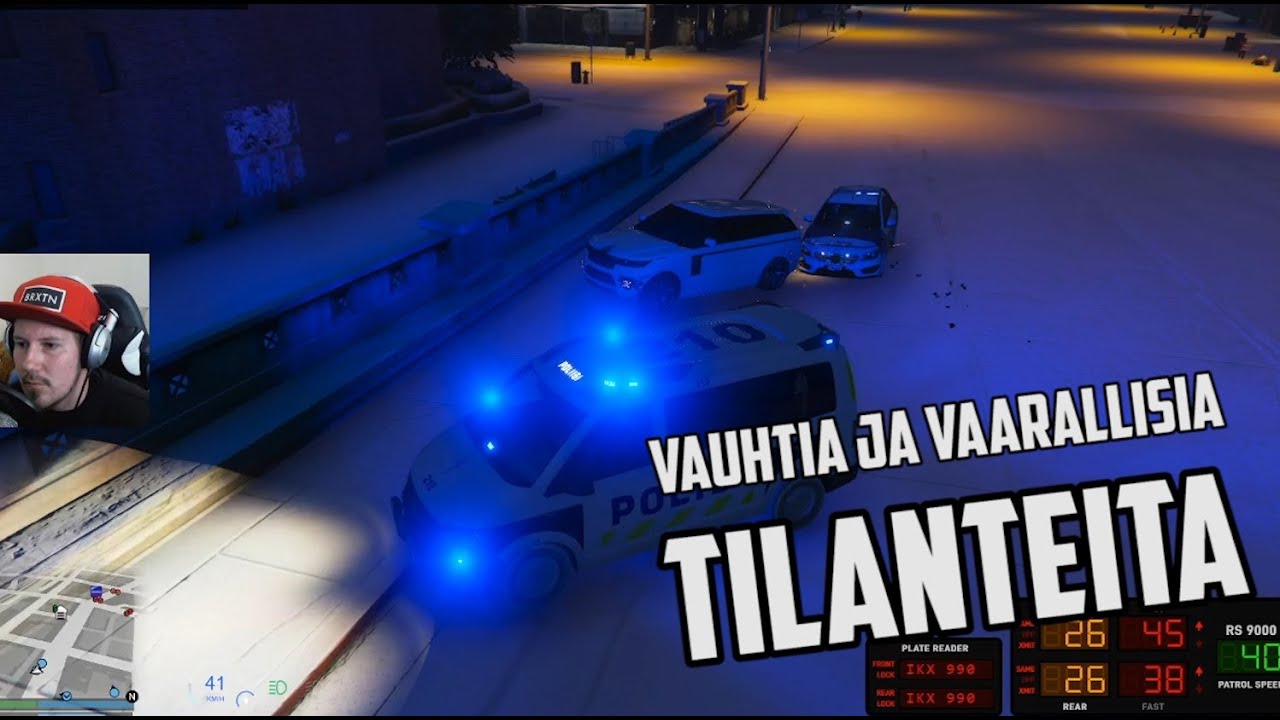 GTA V RP - Vauhtia ja vaaratilanteita #34 (poliisi)