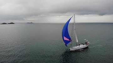 Spinnaker launching aboard Toani!