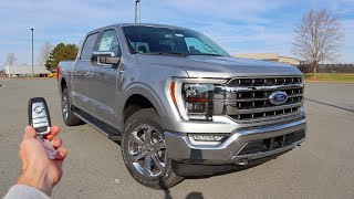 2021 Ford F150 Lariat FX4: Start Up, Walkaround, Test Drive and Review