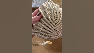 PERFEITOO! Querem tutorial dele? 🐚✨ #macrame #tutorialmacrame #tutorial #top