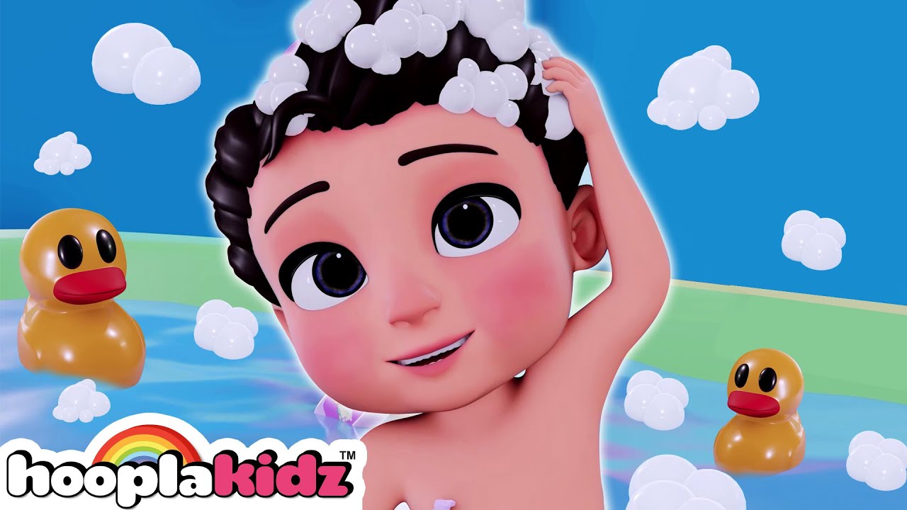 Baby Bath Song | Nursery Rhymes & Kids Songs By HooplaKidz