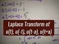 Laplace Transform of unit step functions in Bangla