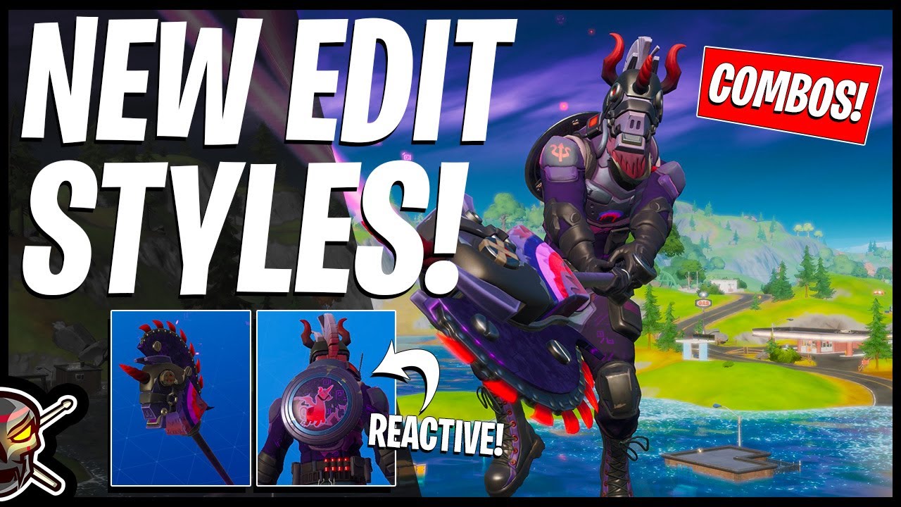 Bash New Dark Edit Style Llamacorn Shield Is Now Reactive Gameplay Combos Fortnite Br Youtube