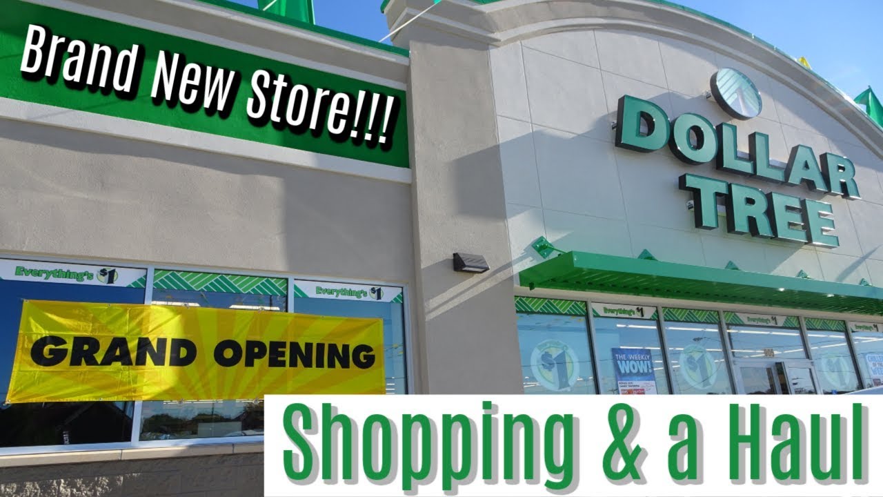 BRAND NEW DOLLAR TREE GRAND OPENING SHOP WITH ME & HAUL YouTube