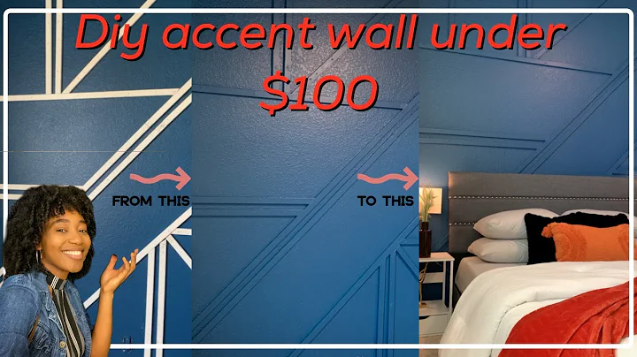 Tired of boring walls? This easy DIY accent wall is perfect + it's on a budget!