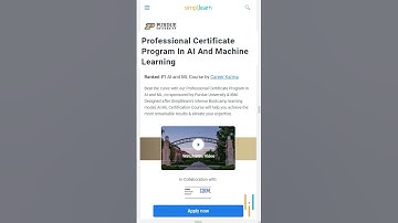 Professional Certificate Program | Artifical Intelligence | Machine Learning | #Shorts | Simplilearn