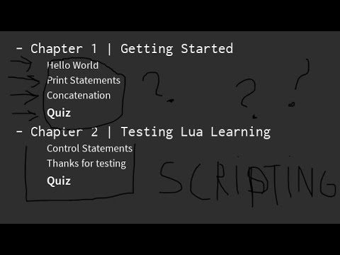 Lua Learning! #1 (LEARNING HOW TO SCRIPT)