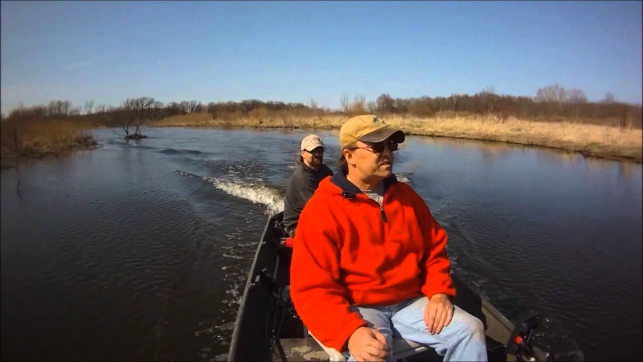 Test of 7.5HP Gas Motor/Jon Boat on Upper Des Plaines River 4182015