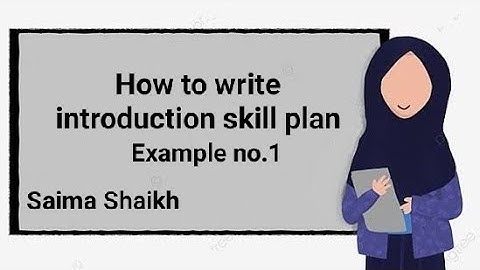 How do you write an introduction/introductory skill?Example no1 #themastersaima01 #introductionskill
