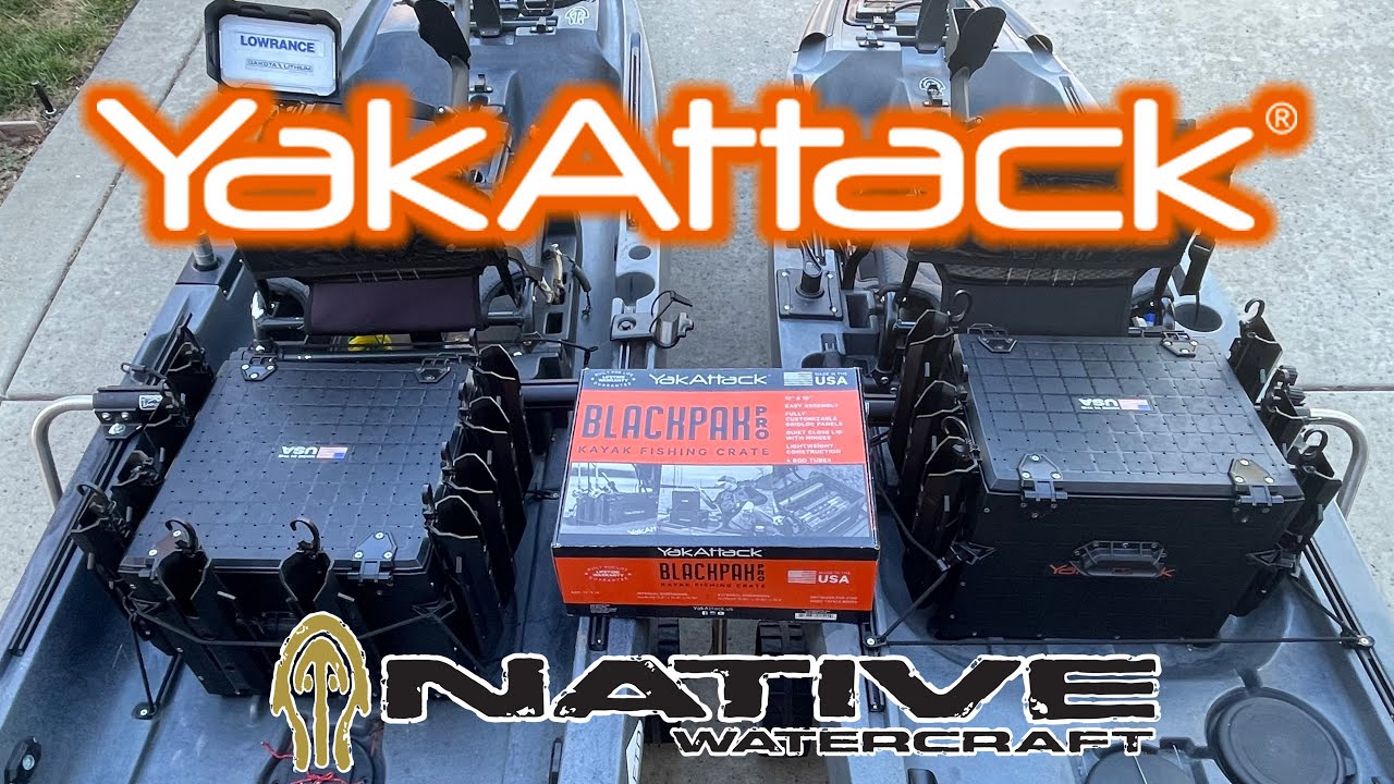 Yakattack BlackPak Pro Kayak Fishing Crate - 16 x 16 – Central