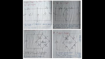 Basic electronics network analysis and bridge circuit