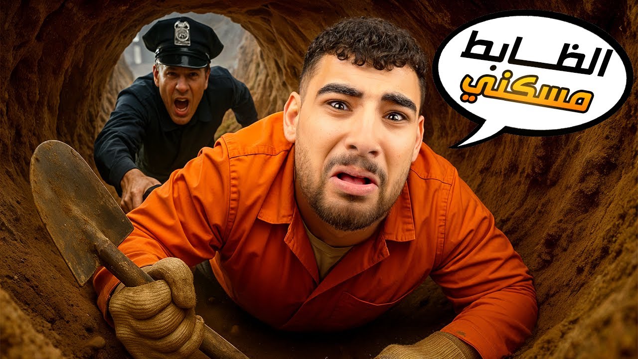 الظابط قفشني وانا بحاول أهرب من السجن😂(محاكي المسجون #2👮)