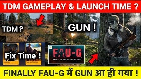 🔥FAUG TDM GAMEPLAY AND LAUNCH TIME ! 🔥| FAUG CLASSIC MAP UPDATE ? | FAUG GAME UPDATE | FAUG GAME