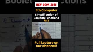 simplification of boolean functions highlight lec 5 part 1