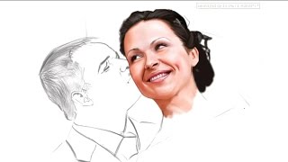 Рисование портрета по фото/Набиев-Поцелуями тает/Speed drawing