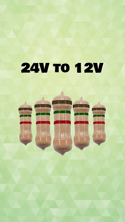 Easy Voltage Reduction: 24V to 12V with Resistors