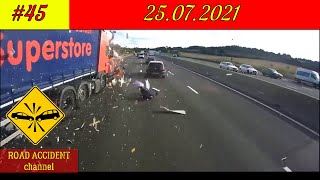 Подборка ДТП на видеорегистратор 25.07.2021 Июль 2021 | A selection of accidents on the DVR 2021 #45