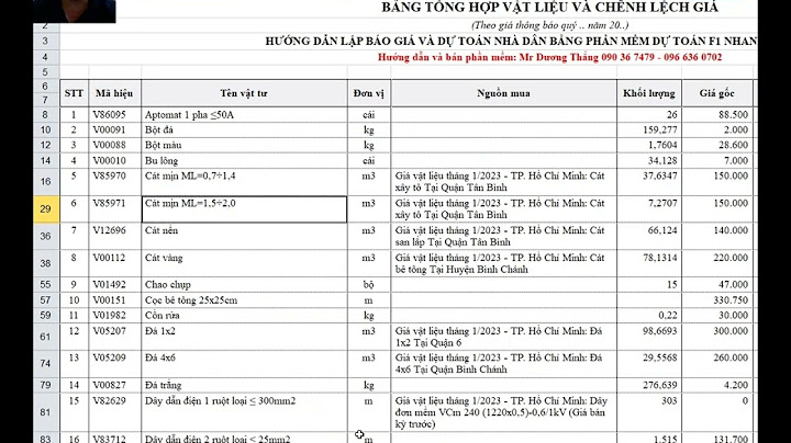 Báo giá xây dựng công trình để khái toán