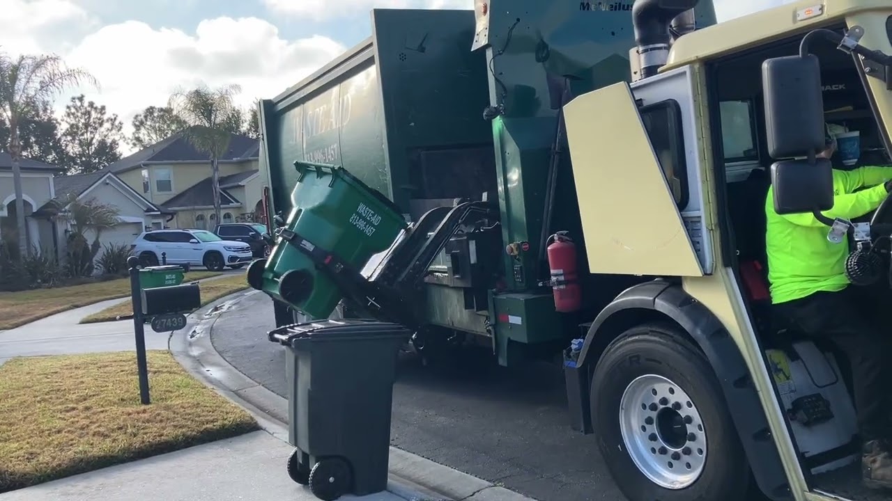 Waste Aid Mack LR Mcneilus MA garbage truck