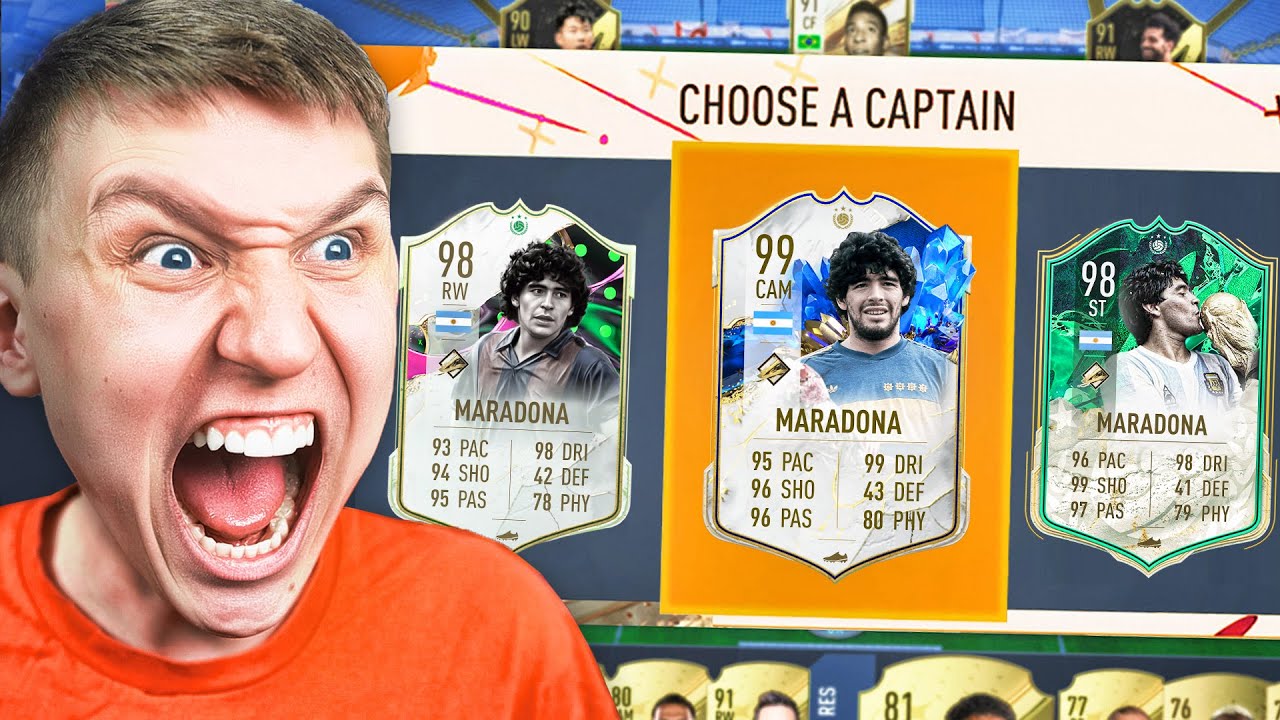 ⁣199 RATED!! - I Got Maradona In EVERY FUT Draft (FIFA 16 - 23)