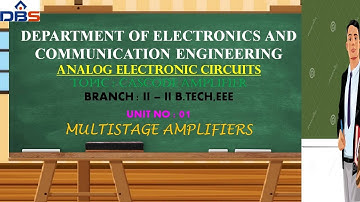 Cascode Amplifier | Multistage Amplifiers | AEC | EEE | Online Education | DBSIT