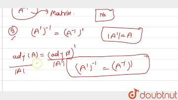 If A is invertible then which of the following is not true? (A) `A^-1=|A|^-1`