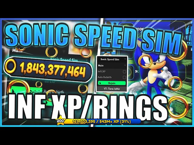 Sonic Speed Simulator Script  WIN ALL RACES, PASSIVE STEPS FARM, AUTO  REBIRTH & MUCH MORE! - The #1 Source For Roblox Scripts
