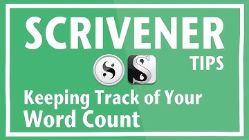 Keeping Track of your Scrivener Word Count for NaNoWriMo