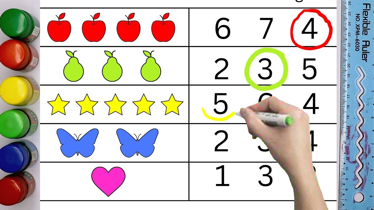 Number Game Color The Object And Circle The Correct Number Find The number-game-color-the-object-and-circle-the-correct-number-find-the