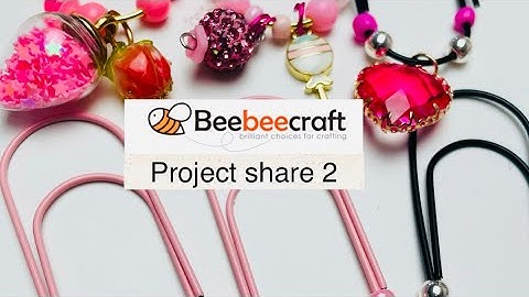 #beebeecraft project share 2: pretty paper clip dangles 💖