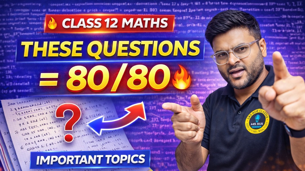 Class 12 Maths Complete Revision I Maths Most Repeated Important ...