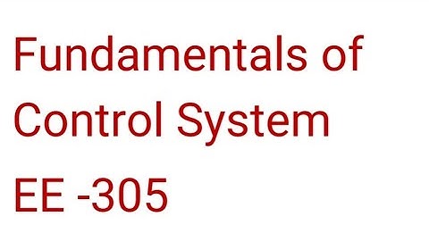 #GPCBANSWARA EE-305 | CONTROL SYSTEM | ROOT LOCUS BY NIRDESH SHUKLA