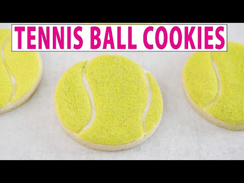 TENNIS BALL COOKIES, FUZZ DECORATING SECRET REVEALED!