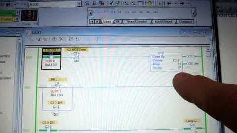 Allen Bradley 1100 PLC: Cascade Counters- LabVolt Exercise Pneum PLC3