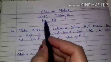 Class VI Maths Ch-16 Triangle Video 2