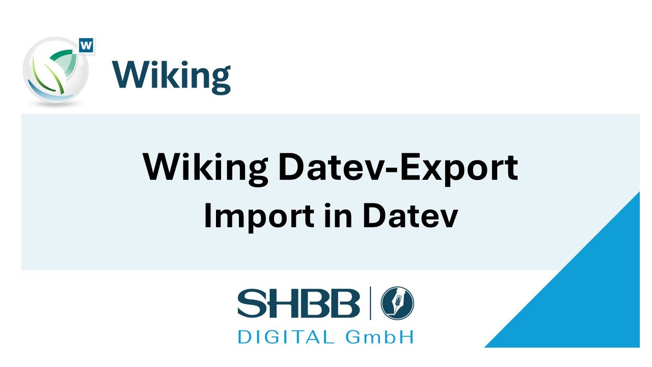Datev Import der Wiking Exportdateien