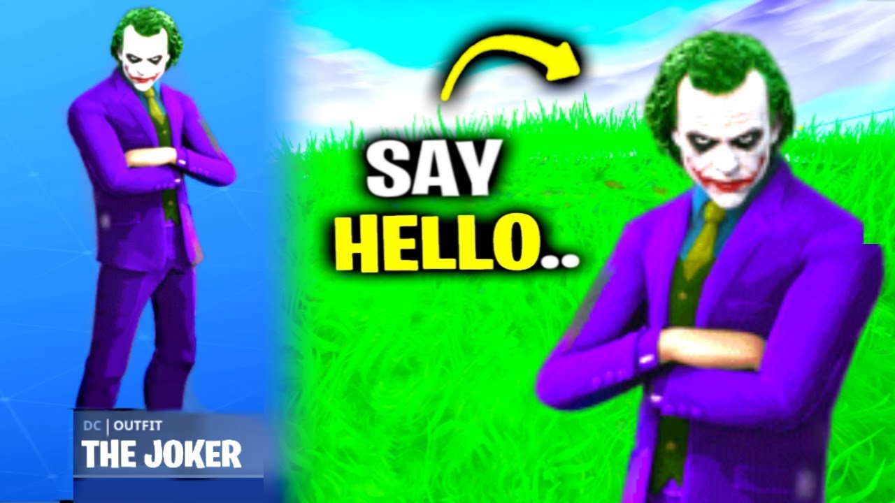 Say Hello To The Joker In Fortnite.. (Batman) - YouTube